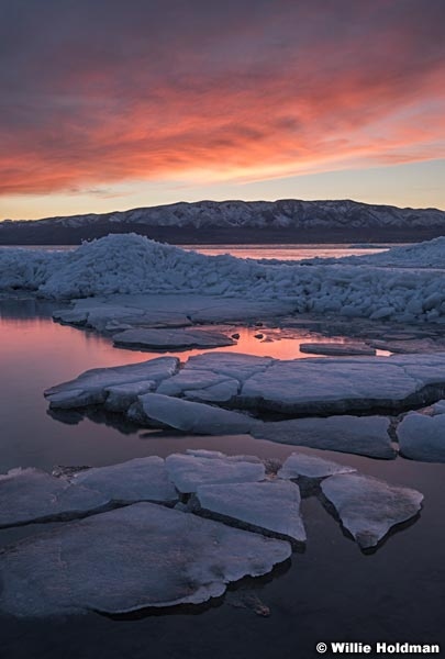 Utah Lake Sunset Ice 021117 4635 1