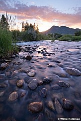 Provo River Rock Sunset