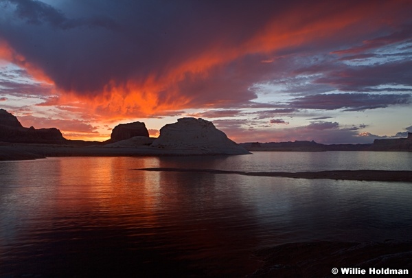 Lake Powell Crimson Sunset 081213