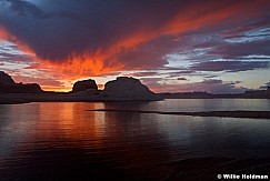 Lake Powell Crimson Sunset 081213