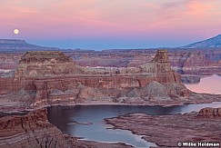 Lake Powell Gunsight Moonrise 7.5x5 112920 4532