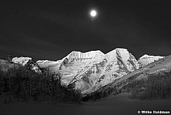 Timpanogos MoonsetBW