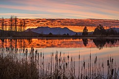 Timpanogos Pond Sunset 111816 2200