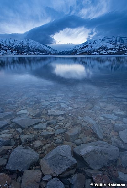 Timpanogos Reflection Deer Creek 032819 1616