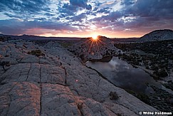 Teasdale Plateau Pond Sunrise 061123 2467