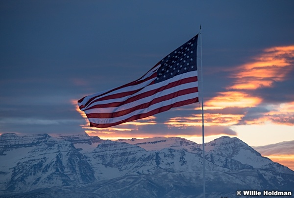 United States Flag Sunset 020922 5725