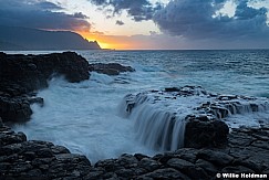 Queens Bath Ocean Waterfalli Kauai 101021 2473