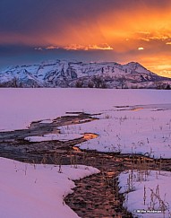 Timpanogos Sunset Stream 02917