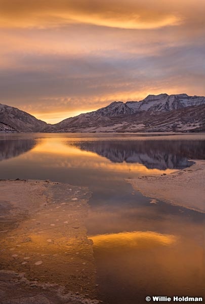 Timpanogos Reflection Sunset 010814 7681 5