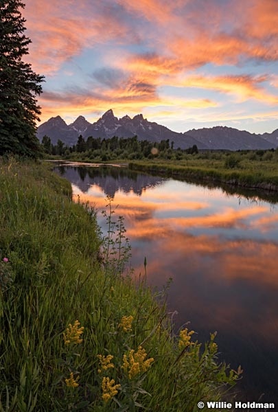 Grand Teton Reflection Sunsrise stitch 071823 7145