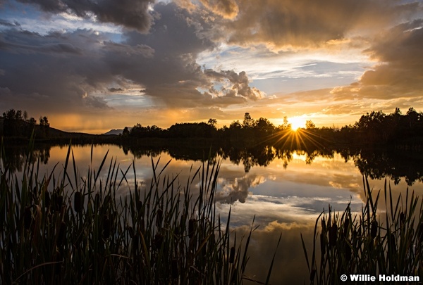 Sunset Reflections Heber 082915 7837