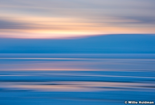 Utah Lake Sunset Abstract 012716 1294