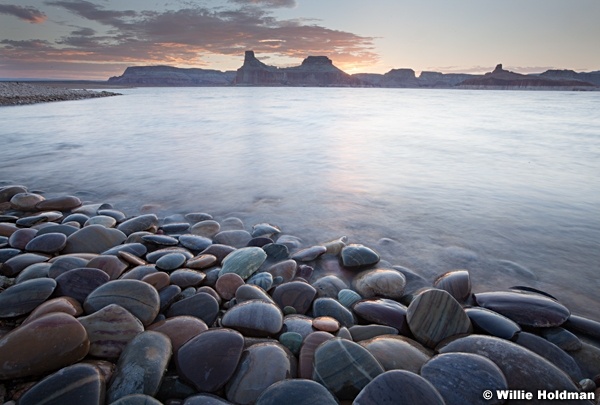 Sunset River Rocks 081513 2