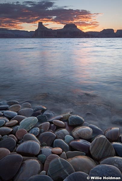 Sunset River Rocks 081513 232