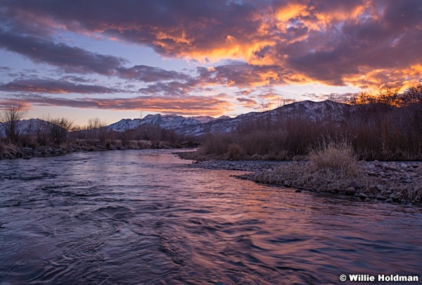 Provo River Sunset 022415 8817