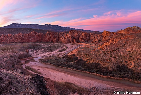 La Verkin Creek Sunset 021516