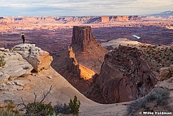 Hiker Overlooking Canyonlands 031124 6921