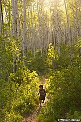 Boy Hiking Aspens 061513 9449