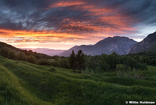 Timpanogos Cascade Sunset 061816