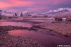 Provo River Pink Reflections 122119 9697 5