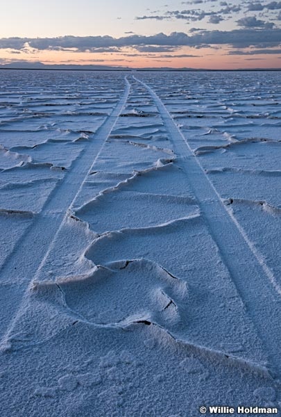 Salt Flats Ridge Lines car tracks 082517 4577