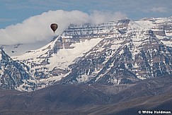 Hot Air Balloon over Timpanogos from heber valley 5946